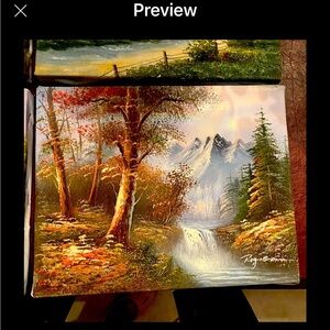Set of two Scenic Landscape Paintings 8 by 10